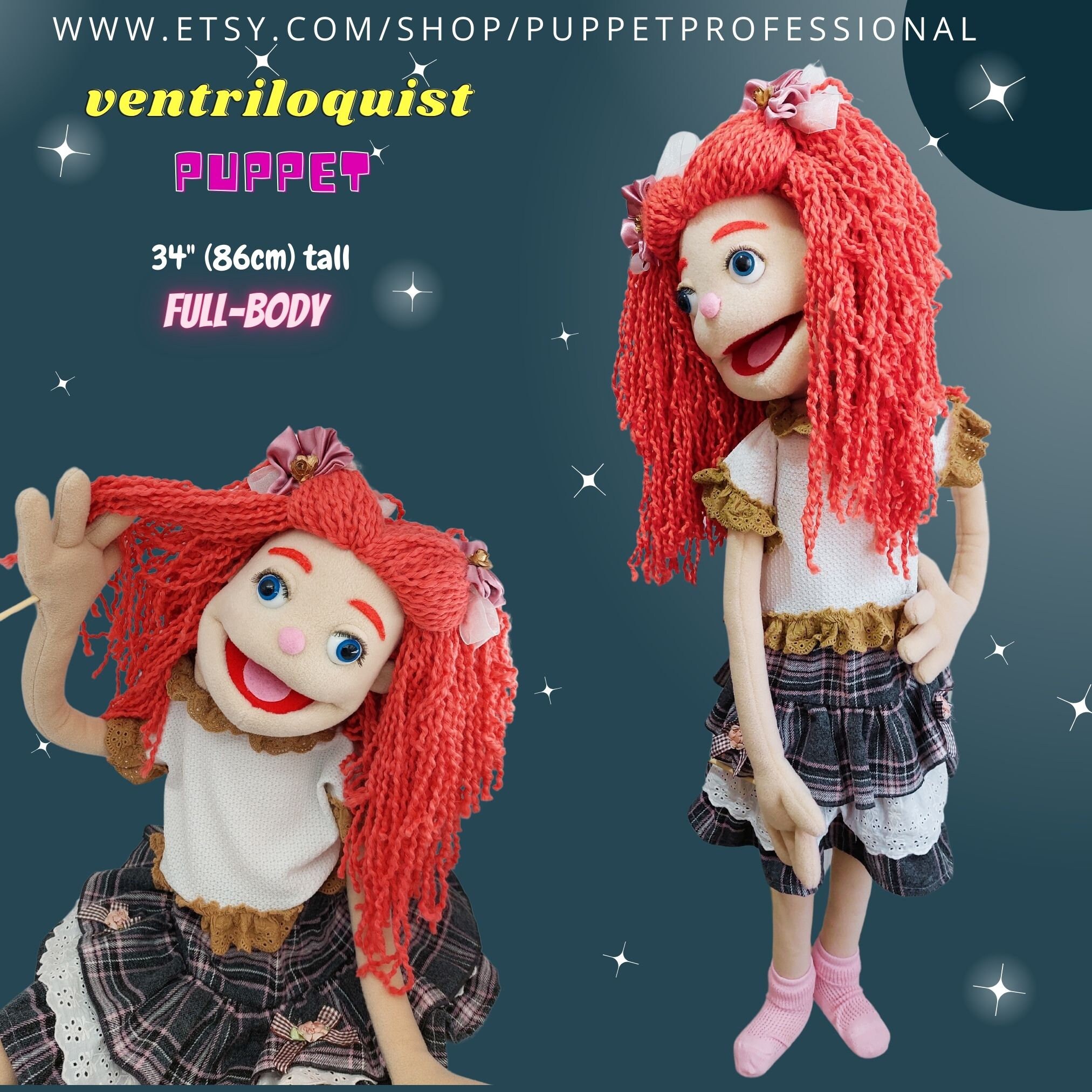 Puppet Professional Ventriloquist Dummy Puppet Adult Theatre Stage