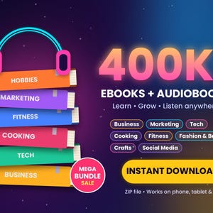 400K+ eBook & Audiobook Mega Bundle – Business, Marketing, Tech, Cooking and More!