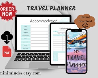 Travel Planner Vacation Itinerary Template Road Trip Packing List Vacation Budget Tracker Spreadsheet