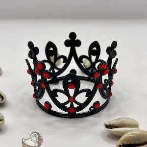 Black Metal Crown Rhinestoned for Eleggua