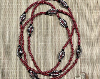 Oya Cowrie/Black Bead - Necklace/Eleke/Collar - Santeria/Yoruba