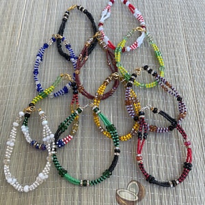 ORISHA ILDE - Santeria Bead Mazo Bracelet - 7.5"-9"