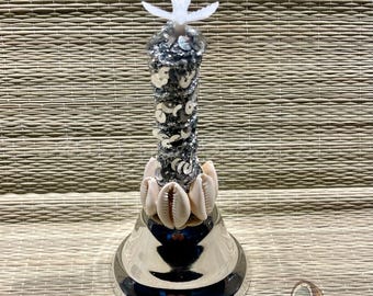 OBATALA Dove Bell/Campana with Cowrie Shells - Santeria/Yoruba