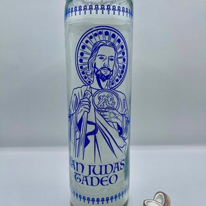 Saint Jude/San Judas  White Ritual candle/Veladora Blanco - 7 Day