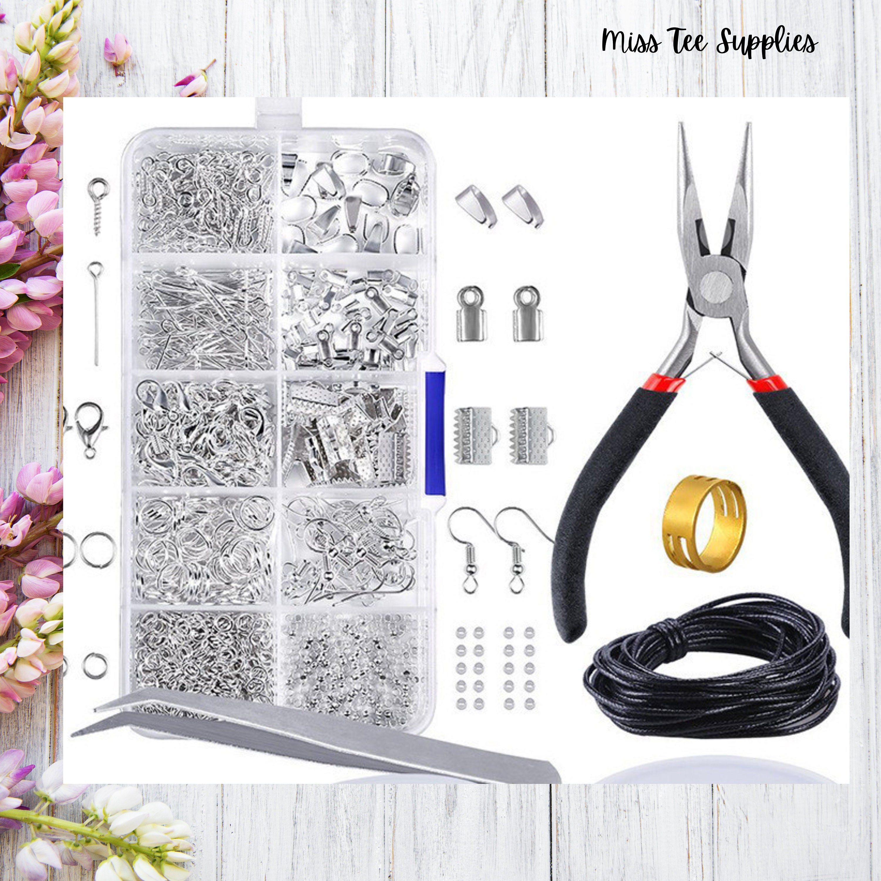 New Jewelry Repair Kit W/gold Filled Assorted Jump Rings W/ Plier