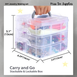 Kit de fabricação de joias faça você mesmo, conjunto de contas de cristal, faça seu próprio conjunto de joias, brincos faça você mesmo, kit de colar