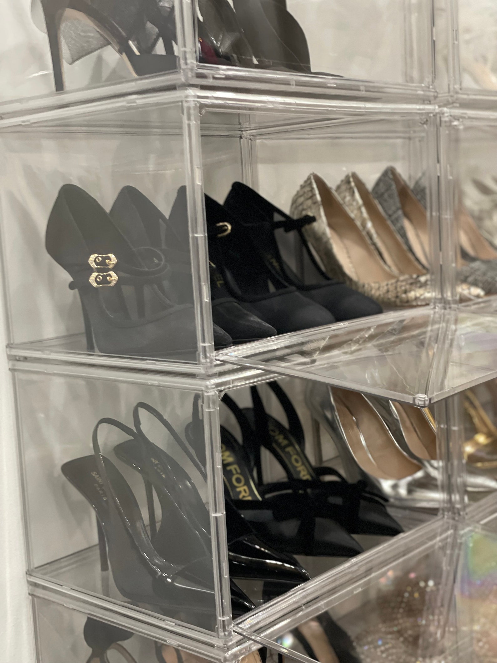 Perspex Shoe Display Box Premium Shoe Display Box Stackable