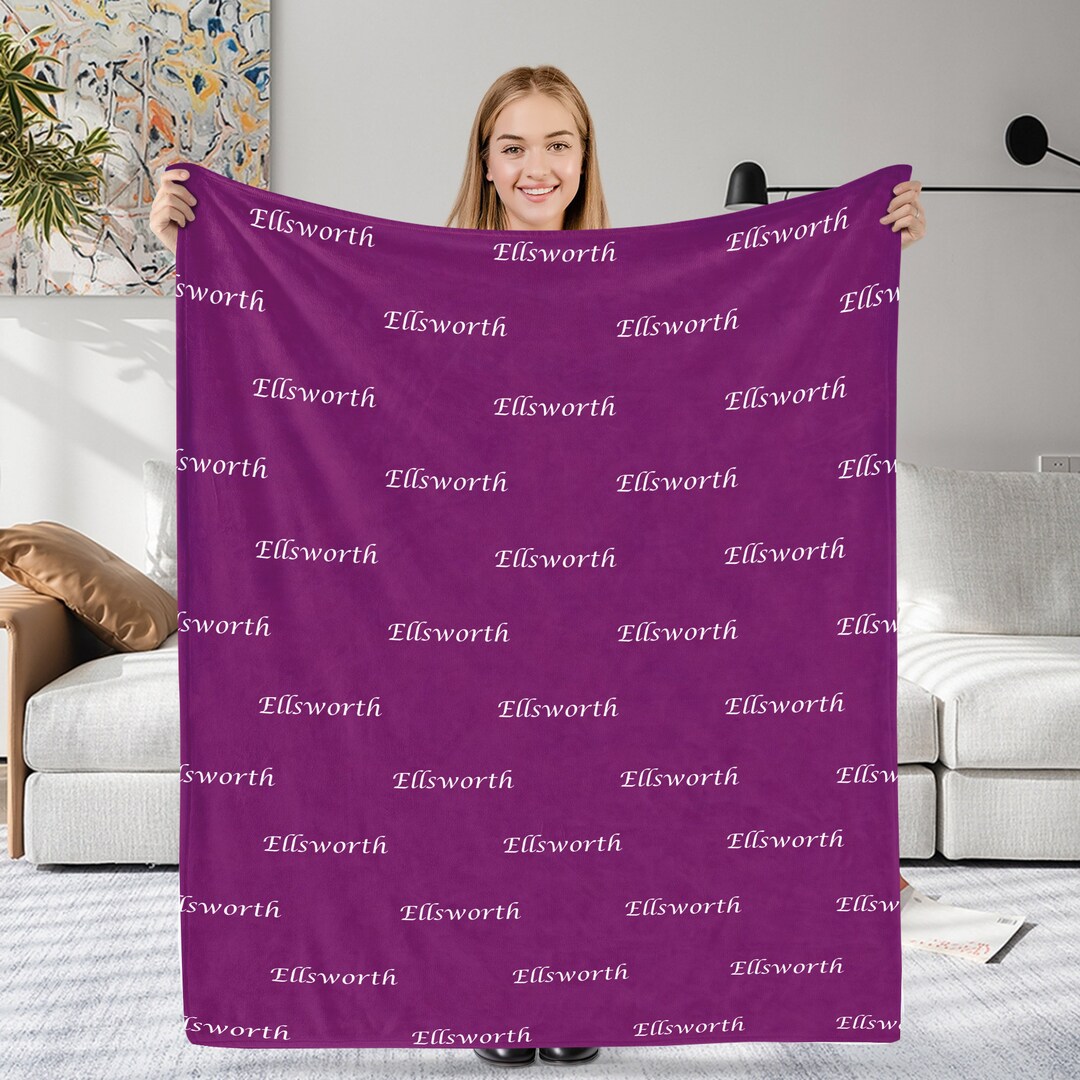 Custom Name Blanket Personalized Custom Blanket Multi Color Baby