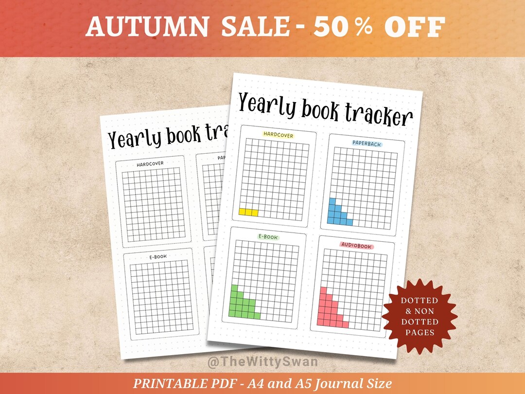 Reading Log Tracker Printable Journal Pages Book Reading Tracker Bujo ...