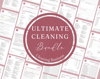 Editable Cleaning Contract Bundle, Cleaning Service Template, Cleaning Proposal, Editable Cleaning checklist, Cleaning Business Bundle