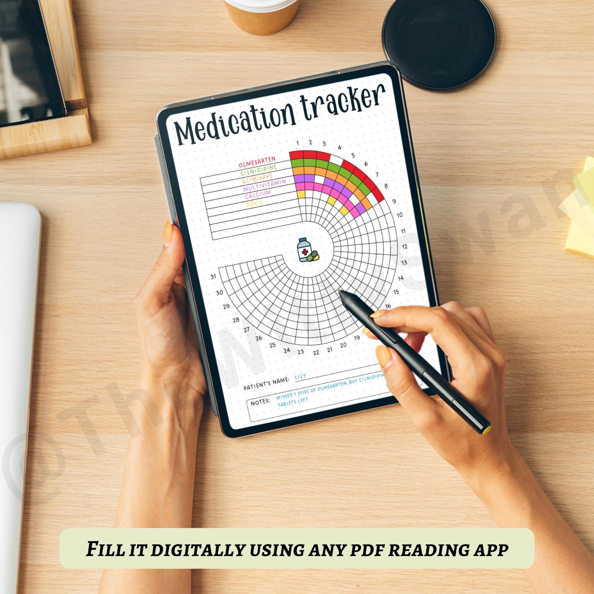 Medication Tracker Printable Journal Pages Pill Tracker Monthly ...