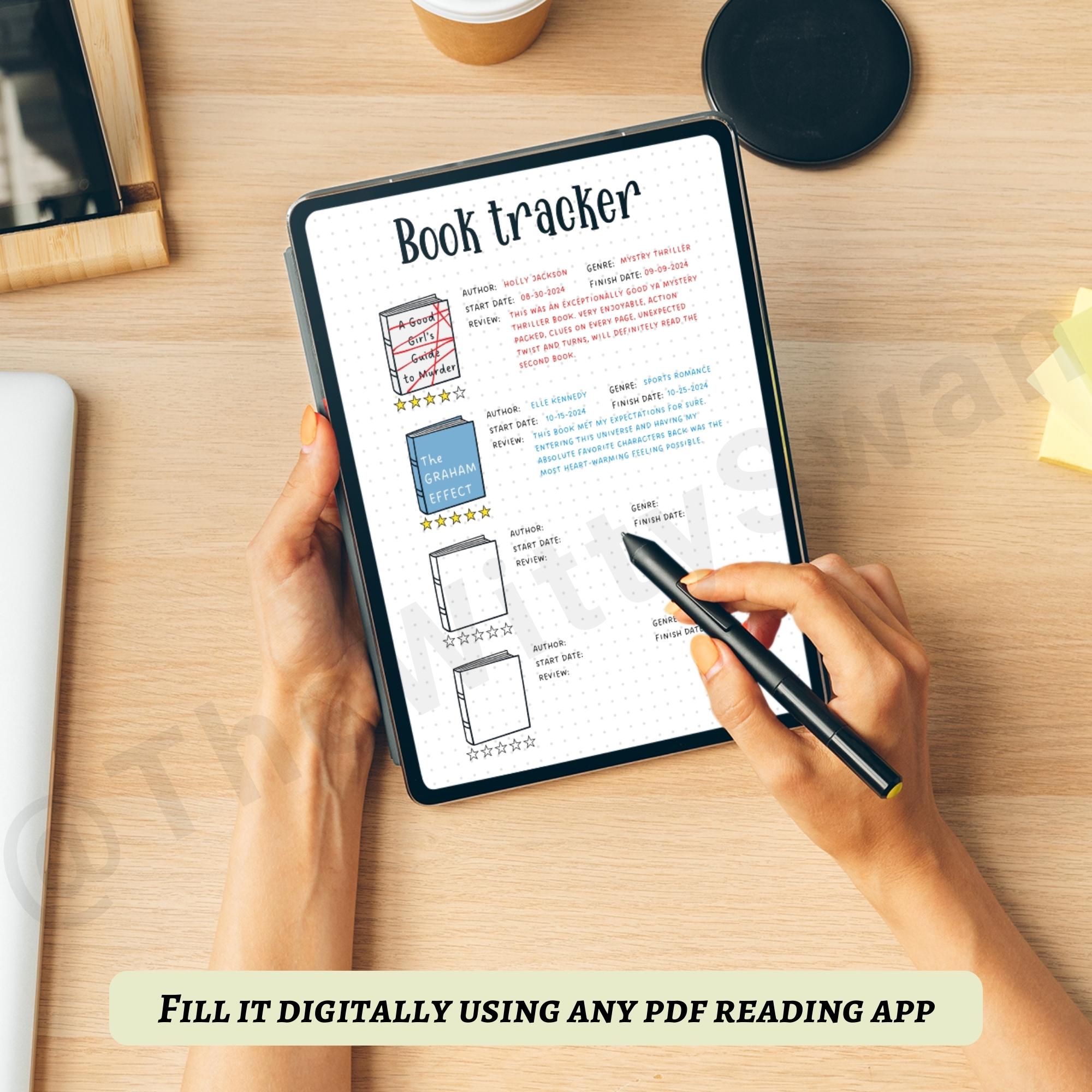Book Review Tracker Printable Journal Pages Books Read Tracker Bujo ...