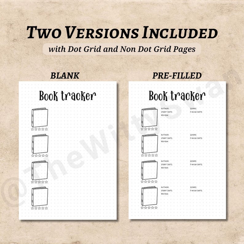 Book Review Tracker Printable Journal Pages Books Read Tracker Bujo ...