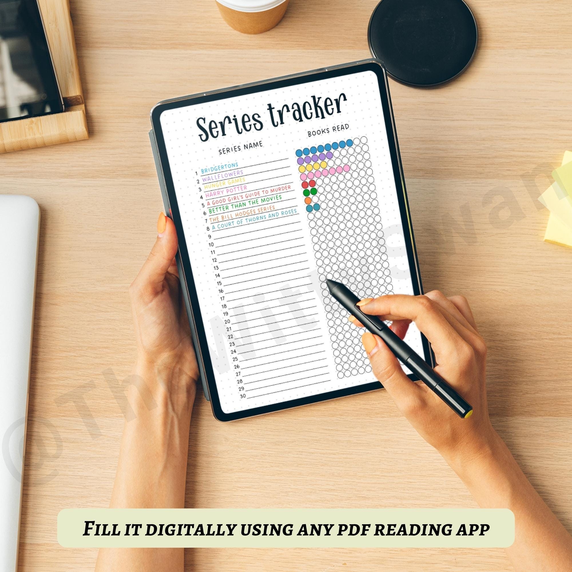 Book Series Tracker Printable Journal Pages Reading Log Bujo Printable ...