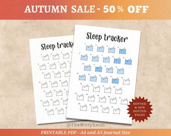 Monthly sleep tracker Journal pages printables Sleep log Bujo printable Sleep planner Nap tracker A5 inserts Health tracker Habit tracker