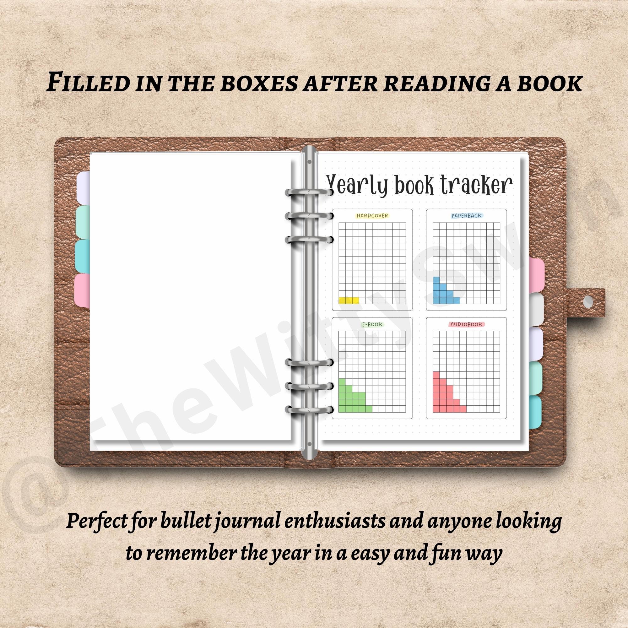 Reading Log Tracker Printable Journal Pages Book Reading Tracker Bujo ...