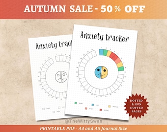 Anxiety tracker Journal pages printable Mental health tracker Bujo printable Monthly tracker Anxiety worksheet Stress tracker Health log