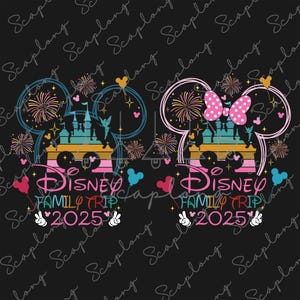 Paquete de viaje familiar personalizado 2025 Svg, Reino mágico Png, Viaje familiar Svg, Modo vacaciones, El mejor día de todos, Cabeza de ratón Svg, Vacaciones familiares Svg
