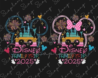 Bundle Cusstom Family Trip 2026 Svg, Magical Kingdom Png, Family Trip Svg, Vacay Mode, Best Day Ever, Mouse Head Svg, Family Vacation Svg