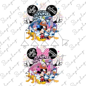 Bundle Custom Family Trip 2025 Png, Mouse And Friends, Family Trip 2025 Png, Family Vacation, Magical Kingdom,Vacay Mode,Family Matching Png