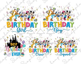 Paquete de cumpleaños familiar a juego, cumpleañero (Png), cumpleañera (Png), vacaciones familiares, viaje familiar (Png), reino mágico, el mejor cumpleaños de la historia