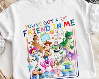 You've Got A Friend In Me Png, Cartoon Toy Friends Png, Toy Movie 5 Characters Watercolor, Family Vacation Png, Friendship Png, Digital File