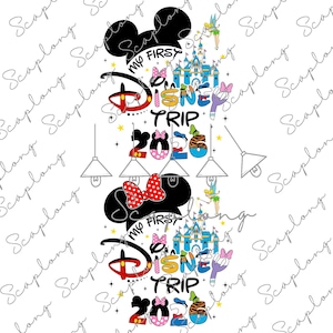 Bündel benutzerdefinierter Name meine erste Reise 2026 Png, Familienurlaub Png, magisches Königreich Png, Vacay-Modus Png, Familien passendes Shirt, Sublimationsdatei