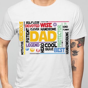 Vintage Dad Movie Shirt png, Galaxy Dad, Vaderdag png, Hero Brave Clever Dad png, Dad Protector png, The Man The Myth Daddy The Legend png