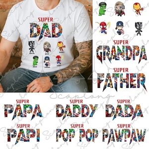 Pacote de PNG de pai super-herói personalizado, Melhor pai de todos os tempos PNG, Dia dos pais PNG, Pai e filho PNG, Você é nosso super-herói, Super avô PNG