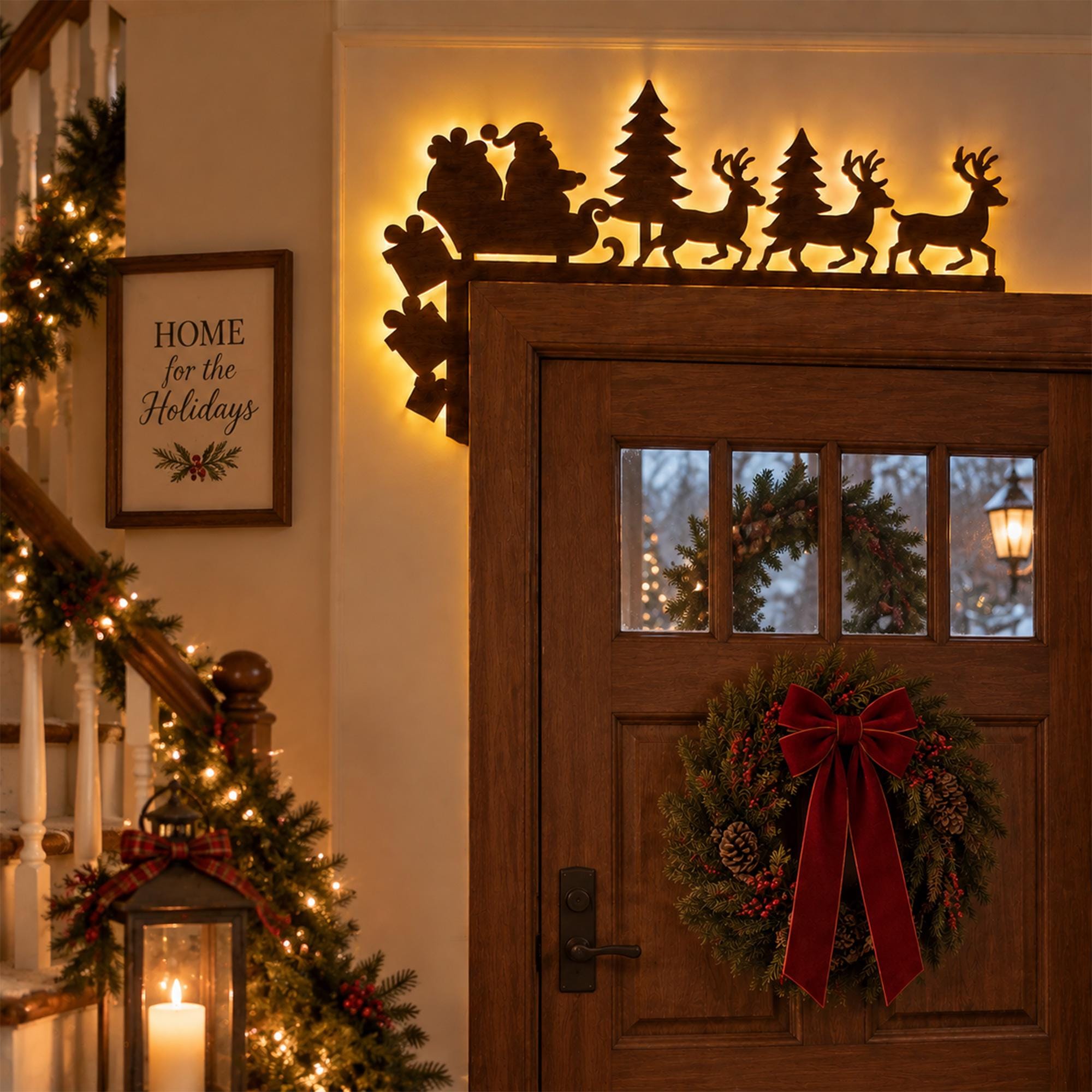 Weihnachtlicher türschmuck
