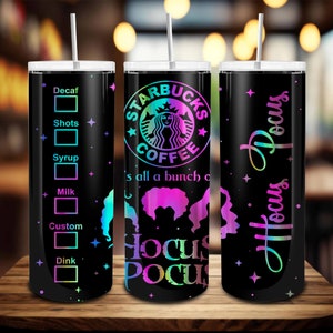 Halloween 20oz Skinny Tumbler Wrap Png, Witches Sisters 20 oz Tumbler Png, Spooky Season, Halloween Tumbler Sublimation Design, Digital File