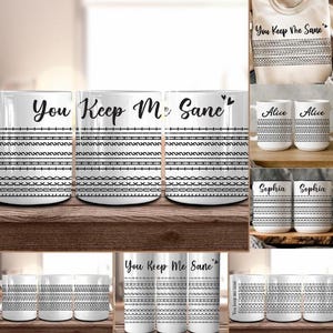 Fuck this shit Funny Mug 11 oz Wrap Svg Png Bundle, message drôle caché Mug Png, fête des pères 20 oz Tumbler Svg, vous me gardez sain d'esprit SVG, papa Svg