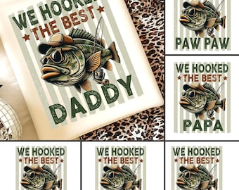 Custom We Hooked The Best Daddy Png, Bass Fishing Dad Png, Camouflage Dad Png, Vaderdagcadeau, Dad Life png, Reel Cool Dad Png, Dad Gift