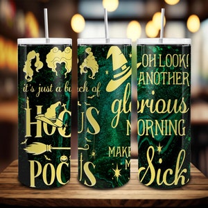 Halloween Witch 20oz Skinny Tumbler Wrap Png, Spooky Season, Witches Sisters 20oz Tumbler, Halloween Sisters 20oz Skinny Tumbler,Witch Squad