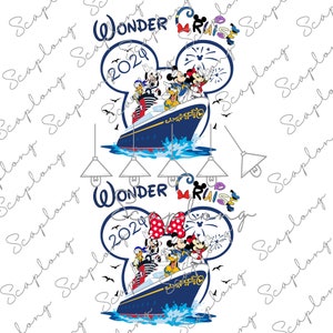 Bundle Cruise Vacation Png, Mouse & Friends Cruise, Cruise Family Png, Family Trip 2024 Png, Family Vacation Png, Cruise Sublimation Design