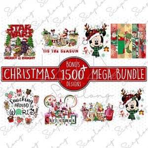 Bonus 1500+ Files Christmas Mega Bundle, Merry Christmas Png, Santa Hat Png,Christmas Vibes, Family Vacation Christmas, Family Christmas Png