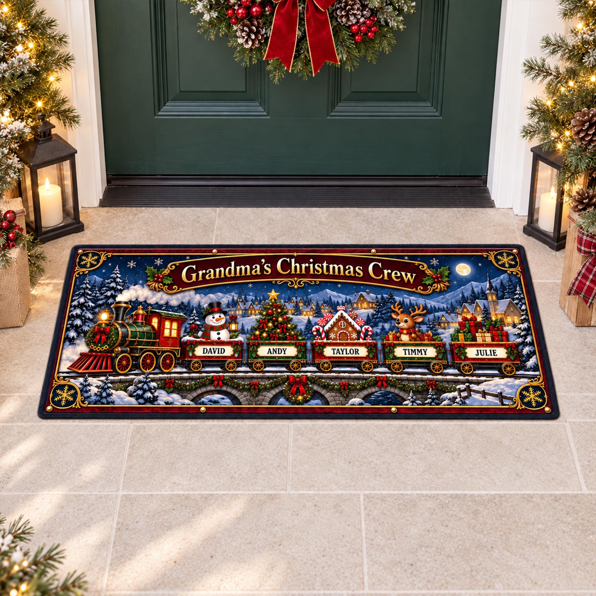 Vintage Holiday Rug - Etsy