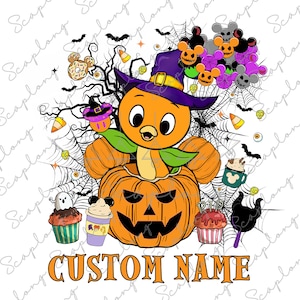 Nome personalizado Halloween Kids Png, Personagem engraçado Png, Temporada assustadora, Abóbora Png, Chapéu de bruxa Png, Bebida e comida Halloween, Arquivo de sublimação