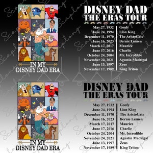 Bundle papa visite guidée png, Voyage en famille 2025 png, À l'époque de mon père png, Royaume magique, Meilleur jour de tous les temps, papa de dessin animé mignon png, vacances en famille png