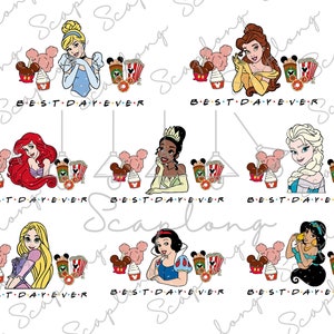 Bundle Best Day Ever Png, Princess Png, Family Vacation Png, Family Trip 2024, Drink And Snack Png, Magical Kingdom Png, Vacay Mode Png