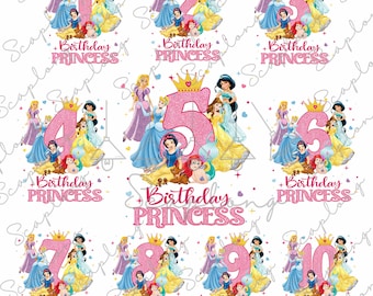 Birthday Princess Png, Birthday Girl Png, Family Matching Birthday Png, Family Vacation, Family Trip Png, Magical Kingdom, Sublimation File