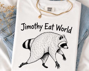 Jimothy SVG PNG, Jimothy Eat World Svg, Jimothy the Raccoon Viral Svg, Jimothy Raccoon Svg,Funny Racoon Cricut Silhouette,Digital Download,