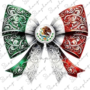Noeud de ruban coquette Drapeau mexicain PNG, Mexicana patriotique Png, Mexicain américain, drapeau mexicain et drapeau des États-Unis Png, Maga Png, fierté latino-américaine