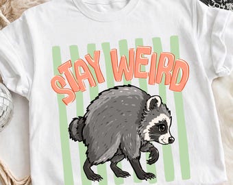 Stay Wild Jimothy Raccoon Png, Funny Seattle Raccoon Viral, Viral Jimothy Png, Motivational Quotes Png, Retro Jimothy Sublimation PNG