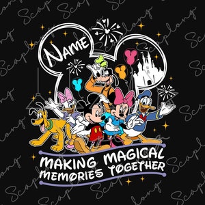 Creando recuerdos mágicos personalizados juntos PNG, viaje familiar 2025 PNG, vacaciones familiares PNG, el mejor día de todos los tiempos, reino mágico PNG, modo vacaciones PNG