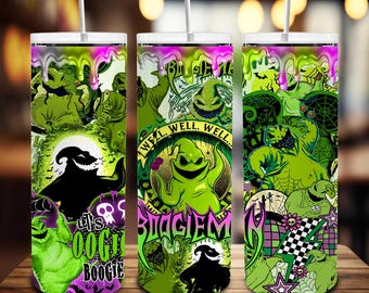 Halloween 20oz skinny Tumbler Wrap png, Spooky Vibes png, Trick Or Treat png, karakter enge film 20oz Tumbler, digitale download