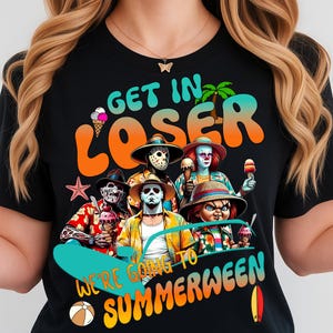 Get In Loser We're Going to Summerween Png, Killers Summer Vibes Png, Horror's Vacation Png, Funny Pool Png, Horror Summer Sublimation Png
