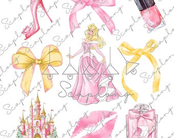 Princess Glass Slipper Png, Pink Princess Bow Png, Vacay Mode Png, Family Trip Png, Magical Kingdom Png, Best Day Ever Png, Sublimation File