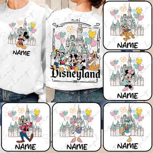 Custom Mouse And Friends Png Bundle, Cartoon Matching Shirt Png, Magical Kingdom, Family Vacation Png, Vacay Mode, Family Trip Sublimation