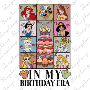In meiner Geburtstagsära Png, Geburtstagskind Png, Geburtstag Prinzessin Png, Familienreise 2024 Png, Familienurlaub Png, Geburtstagsreise, Sublimation Png
